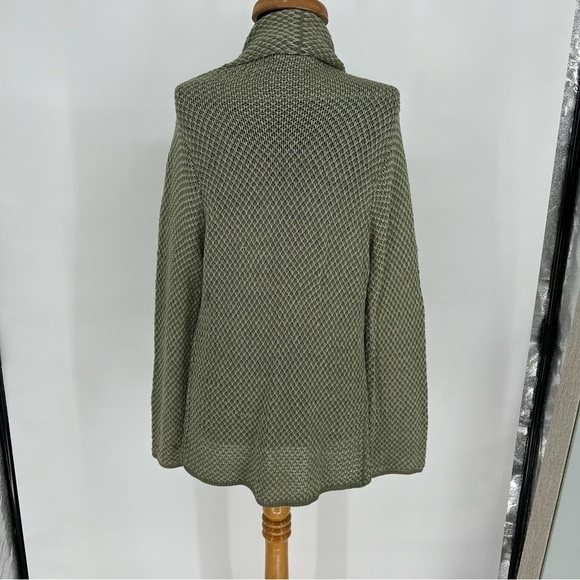 Wooden Ships Green Open Front Cotton Green Cardigan - Picture 10 of 11